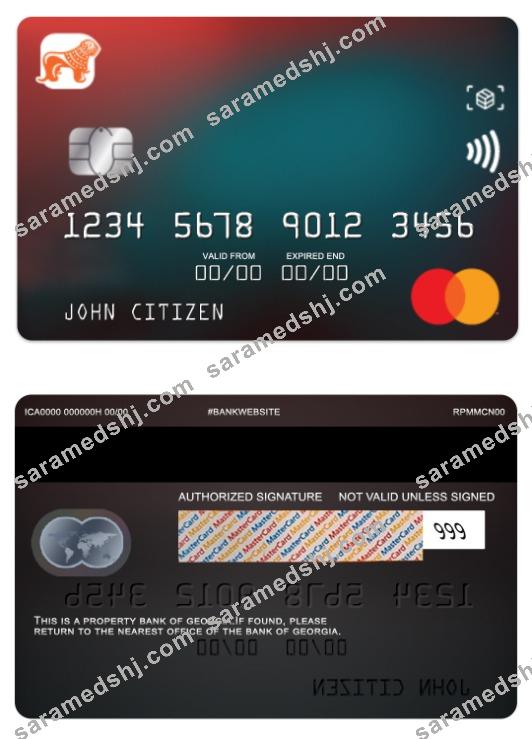 Georgia Bank of Georgia standart mastercard